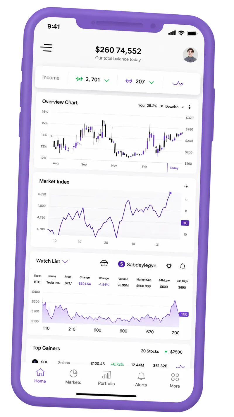 Govital Base — piattaforma di trading su mobile